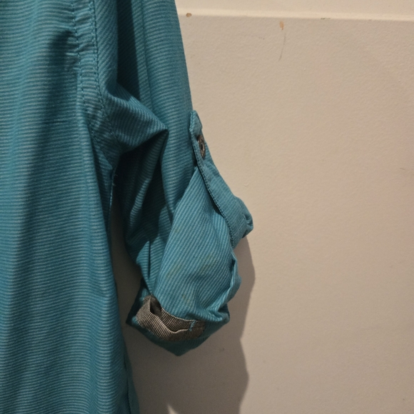 Calvin Klein Jeans Kids Turquoise Dress Shirt - Picture 3 of 5